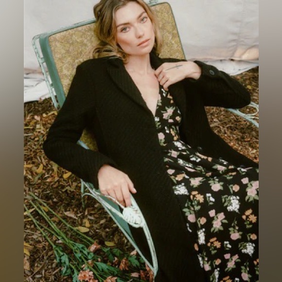 Christy Dawn Vera Coat Noir Wool XXS - Picture 3 of 13